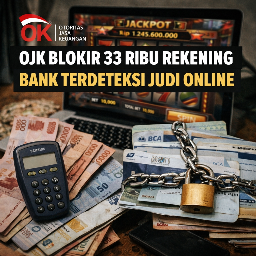 OJK berhasil blokir 33ribu rekening bank yang terdeteksi judi online